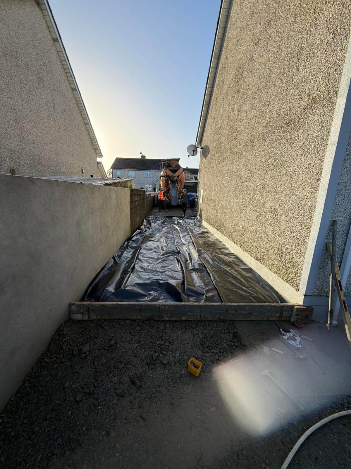 before concrete pour