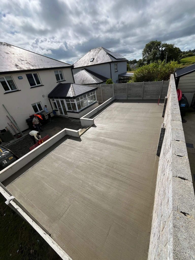 concrete back garden