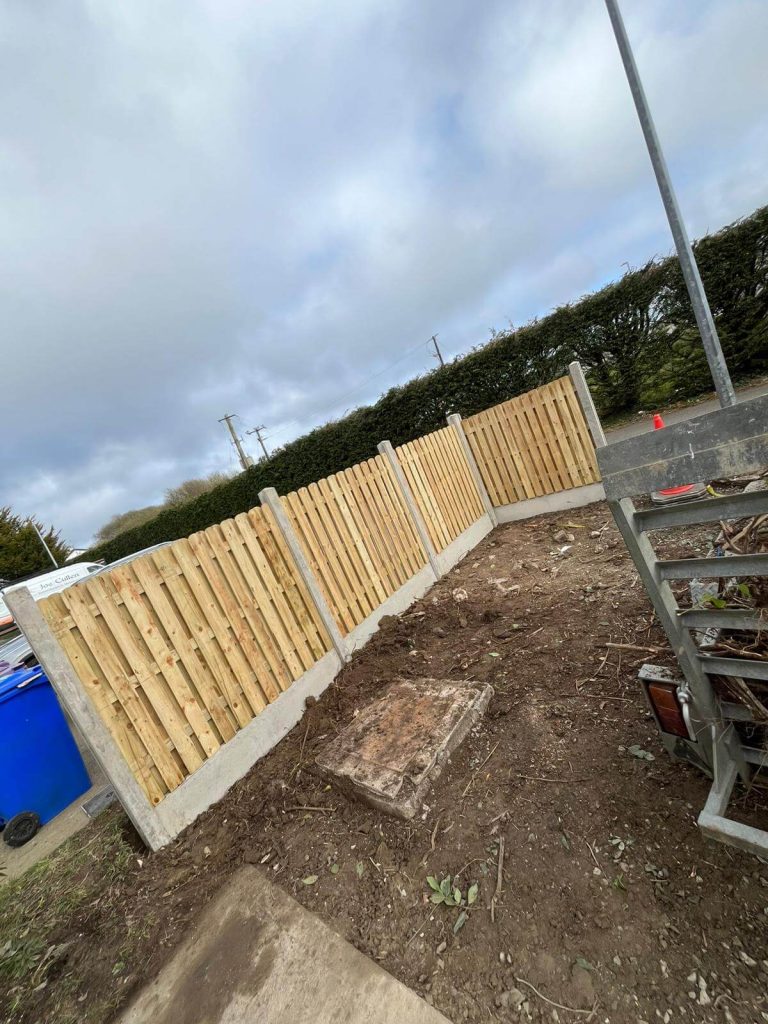 front garden timber fencing