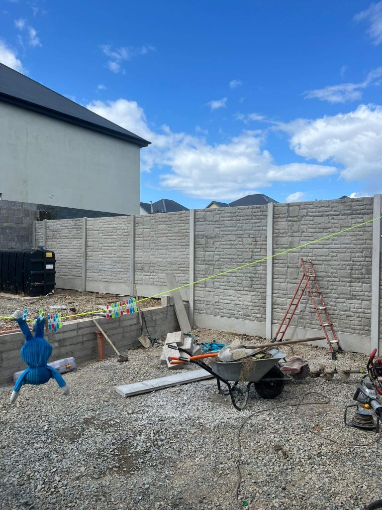 new back garden fence
